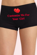 Cozy Waistband Boyshort- Customize For Your Girl