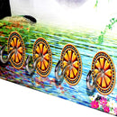 1583 Decorative Wooden Vertical Scenery with Hooks for Wall Hanging