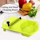 2418 Plastic and Metal Cut n Wash Chopping Board with Knife Cut-N-Wash -