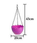 3851 Flower Pot Plant with Hanging Chain for Houseplants Garden Balcony Decoration -