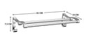 0490 Stainless Steel Towel Rack Cum Towel Bar 24 Inch