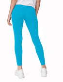 Sky Blue Soft Cotton Color Legging - BK00008MCLGQ