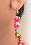 Shocking Pink Two Layer Necklace