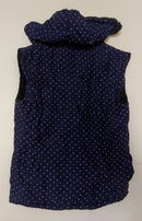 Girl's Blue Hood Jacket With Small White Stars - RMKJ002200001BS-1