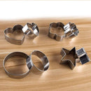 0813 Cookie Cutter Stainless Steel Cookie Cutter with Shape Heart Round Star and Flower (12 Pieces)
