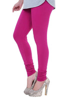 Dark Pink Soft Cotton Color Legging - BK00008MCLGQ