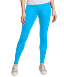 Sky Blue Soft Cotton Color Legging - BK00008MCLGQ