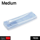 Remote control pouch cover with a transparent finish.