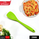 High heat resistant silicone spatula in use.