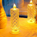 Rose Candles for Home Decoration, Crystal Candle Lights