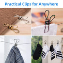 6180 Stainless Steel Multipurpose Sturdy Clothes Hanging Clips 