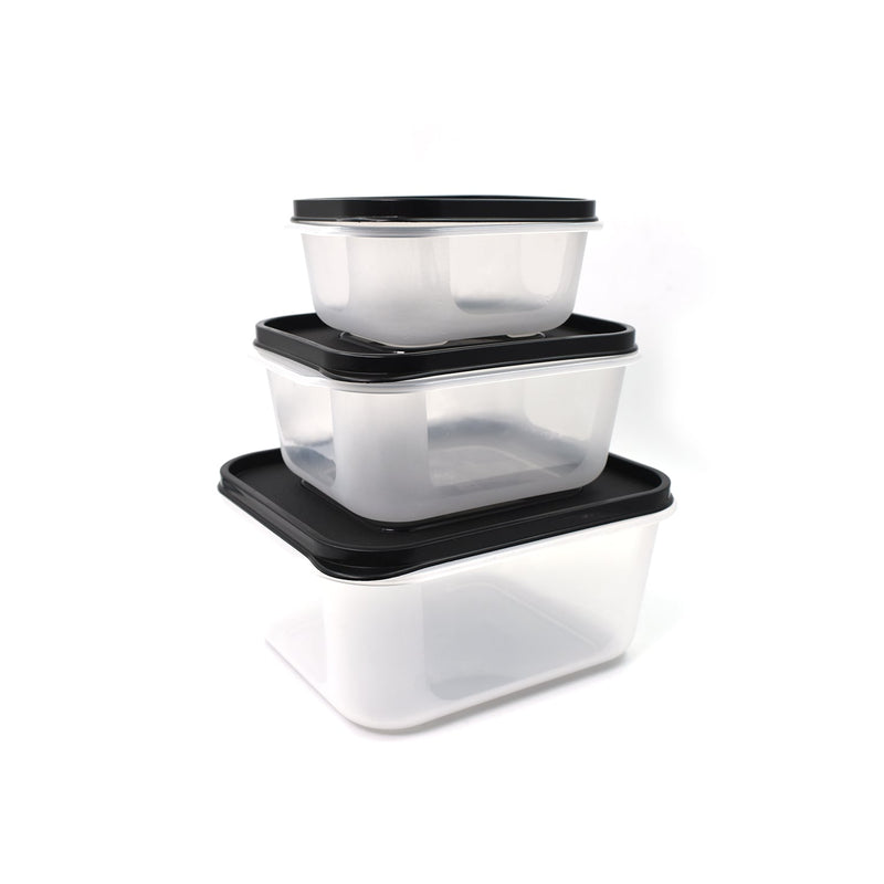 2748C 3 Pcs Square Shape Food Grocery Storage Container 