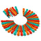 Durable plastic pegs for hanging laundry, pack of 36