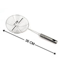 Durable oil strainer for medium-sized batches of fried items