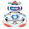 Dancing robot with 3D lights and music.