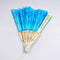 Chinese-style handheld folding fan with intricate designs, perfect for decoration or cooling. Comes with a fabric sleeve.