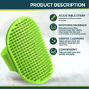 Soft rubber grooming brush for pets