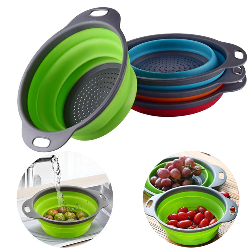 Practical silicone strainer for kitchen