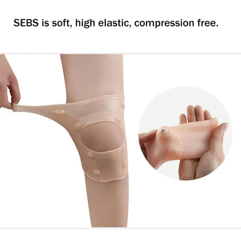 Waterproof silicone knee pad with ultra-thin design for comfort and protection