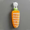 Vegetable scrubbing brush, non-toxic, carrot shape for cleaning