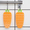 Carrot-shaped fruit brush for scrubbing vegetables