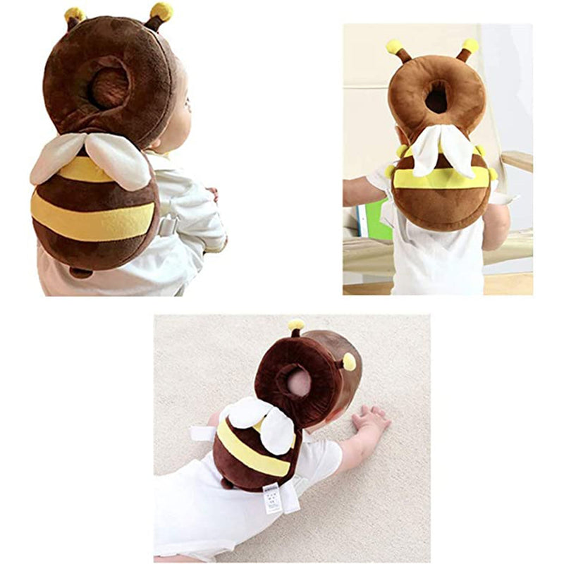 Baby head protection cushion with straps