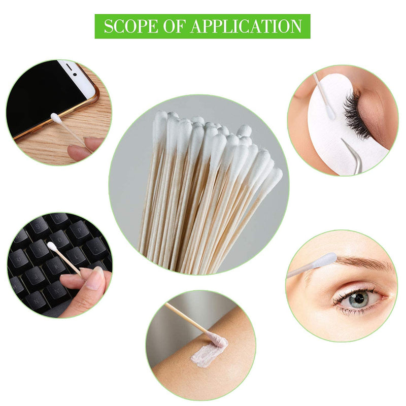 Biodegradable cotton swabs for cosmetics