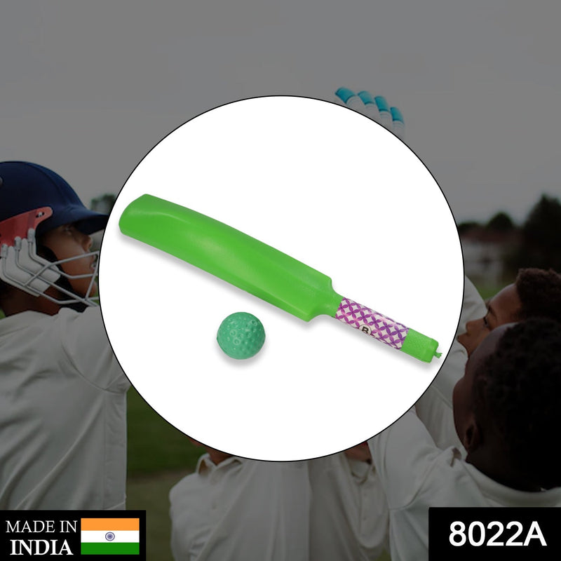 8022A Plastic Cricket Bat and Ball Toy for Kids 