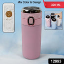 Smart Vacuum Insulated Water Bottle with LED Temperature Display, Cold & Hot | Leak Proof | Office Bottle | Gym | Home | Kitchen | Hiking | Trekking | Travel Bottle  (Mix Color & Design / 320 ML)