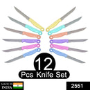 12 knife kitchen set