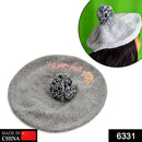 6331 Unisex Beret Winter Cap Hat (1Pc) 