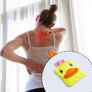 Yellow duck hot water bag with cover for hands, feet warming, and cramps