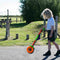 Kids push toy with single wheel and two lights