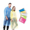 Compact and disposable rain card raincoat, easy to carry for emergency rain protection.