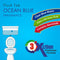 Ocean blue toilet flush tabs for 100-gram cleaning