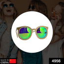 4956 BIG ROUND UNISEX ANTI-REFLECTIVE SUNGLASSES WITH SIMPLE FRAME. 