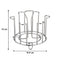 Kitchen glass stand with stainless steel construction