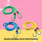 Versatile bungee cord with hooks for tying and securing items.