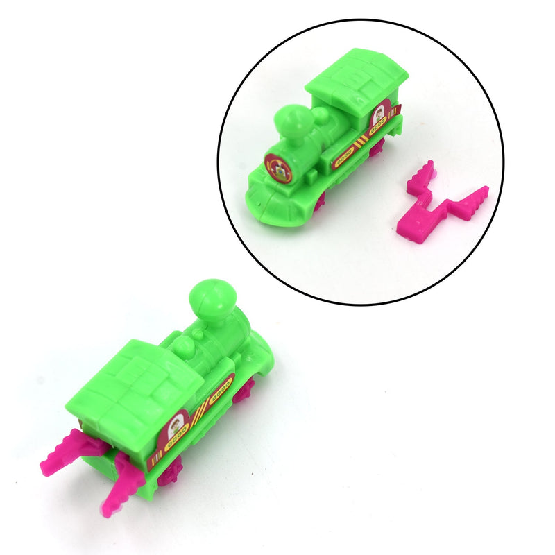 4418 30pc Pull Along Back train Friction Power Toy Vehicle Push and Go Crawling Toys Baby 