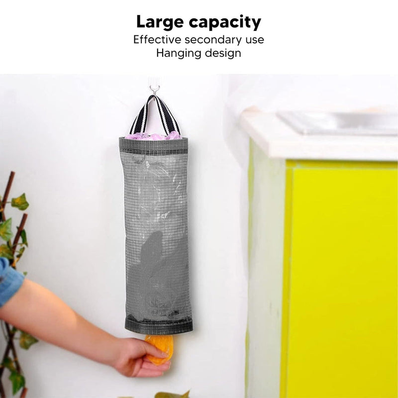 Hanging Waste Bag Holder, Garbage Bag Storage Bag, Widening Handle Hanging Sturdy for Store Garbage Bags Home Store Debris Kitchen, Bedroom Large Capacity for Restaurant (1 Pc)