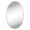 9053A SMALL OVAL FRAME LESS MIRROR WALL STICKER FOR DRESSING 