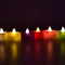 Battery-operated heart LED tealights, 24-piece set