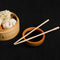 2958 Designer Natural Round Bamboo Reusable Chopsticks 