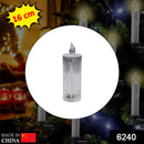 6240 Simple Candles for Home Decoration, Crystal Candle Lights 