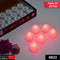 Decorative red LED tealight candles