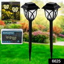 Solar Garden Lights LED Outdoor Stake Spotlight Fixture for Garden Light (Pack of 2pc )