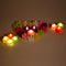 Heart-shaped LED tealight candles, battery-operated