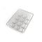 Box for holding and placing 12 eggs