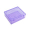 Stackable plastic storage container with a tight-sealing lid, great for organizing and storing various household items.