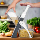 Hand press chopper for efficient vegetable cutting